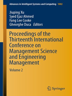 cover image of Proceedings of the Thirteenth International Conference on Management Science and Engineering Management